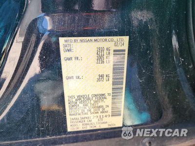 Zdjęcie 13 z 13 samochodu: 2014 NISSAN ALTIMA 2.5 S VIN:1N4AL3APXEC293149 - miniatura