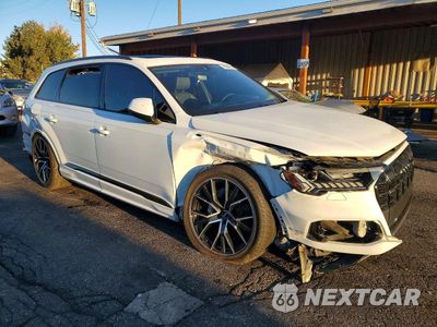 Czwarte zdjęcie samochodu z boku: 2021 AUDI Q7 PRESTIGE VIN:WA1VXAF72MD019380 - miniatura