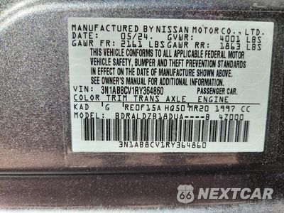 Zdjęcie 12 z 12 samochodu: 2024 NISSAN SENTRA SV VIN:3N1AB8CV1RY364860 - miniatura