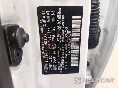 Zdjęcie 12 z 12 samochodu: 2012 HYUNDAI GENESIS 3.8L VIN:KMHGC4DD9CU186253 - miniatura