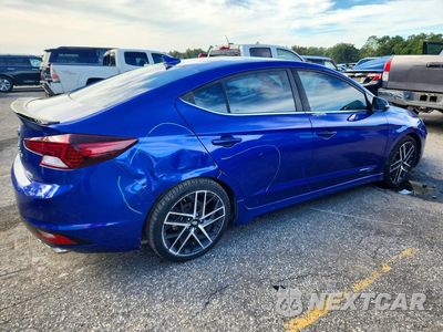 Trzecie zdjęcie samochodu z tyłu: 2020 HYUNDAI ELANTRA SPORT VIN:KMHD04LB1LU034091 - miniatura
