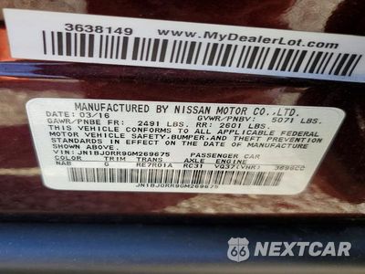 Zdjęcie 13 z 13 samochodu: 2016 INFINITI QX50 BASE VIN:JN1BJ0RR9GM269675 - miniatura