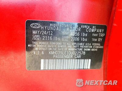 Zdjęcie 13 z 13 samochodu: 2013 HYUNDAI ELANTRA GT BASE VIN:KMHD35LE1DU022578 - miniatura