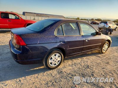 Trzecie zdjęcie samochodu z tyłu: 2003 HONDA CIVIC LX VIN:2HGES16543H593811 - miniatura