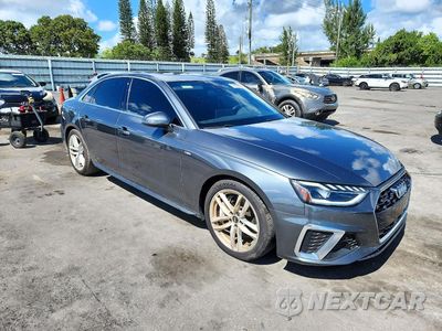 Czwarte zdjęcie samochodu z boku: 2020 AUDI A4 PREMIUM PLUS VIN:WAUENAF49LA073855 - miniatura