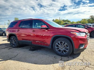Czwarte zdjęcie samochodu z boku: 2019 CHEVROLET TRAVERSE HIGH COUNTRY VIN:1GNEVJKW5KJ185259 - miniatura