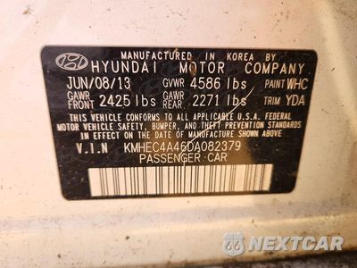 Zdjęcie 13 z 13 samochodu: 2013 HYUNDAI SONATA HYBRID VIN:KMHEC4A46DA082379 - miniatura