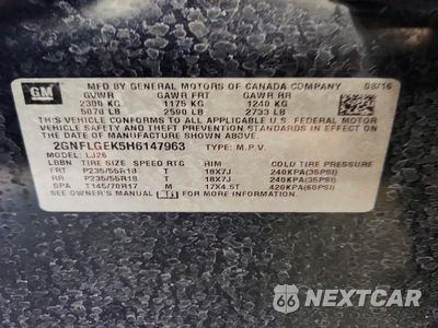 Zdjęcie 14 z 14 samochodu: 2017 CHEVROLET EQUINOX PREMIER VIN:2GNFLGEK5H6147963 - miniatura