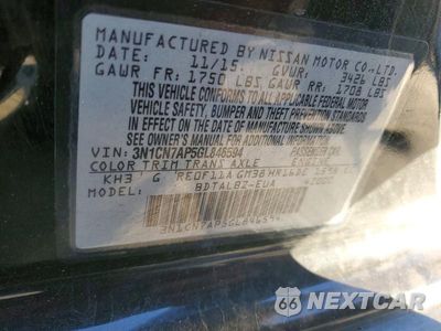 Zdjęcie 13 z 13 samochodu: 2016 NISSAN VERSA 1.6 SV VIN:3N1CN7AP5GL846594 - miniatura