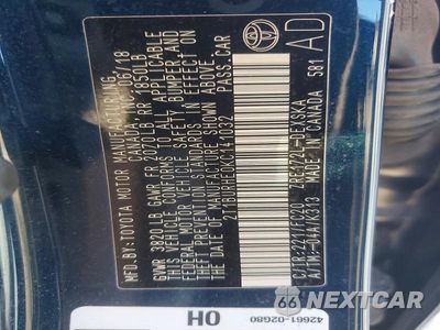 Zdjęcie 12 z 12 samochodu: 2019 TOYOTA COROLLA SE VIN:2T1BURHE0KC141032 - miniatura