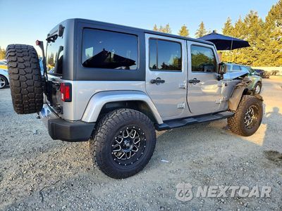 Trzecie zdjęcie samochodu z tyłu: 2018 JEEP WRANGLER UNLIMITED SAHARA VIN:1C4HJWEG7JL872961 - miniatura