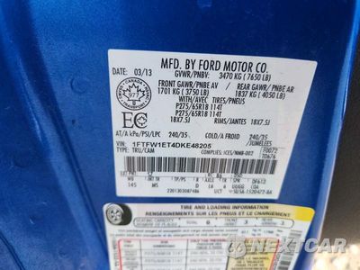 Zdjęcie 12 z 12 samochodu: 2013 FORD F150 SUPERCREW VIN:1FTFW1ET4DKE48205 - miniatura