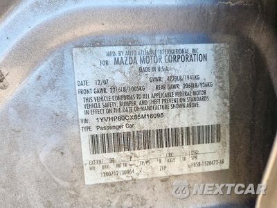 Zdjęcie 12 z 12 samochodu: 2008 MAZDA 6 I VIN:1YVHP80CX85M18095 - miniatura