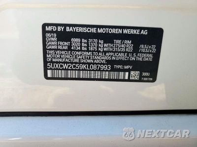 Zdjęcie 13 z 13 samochodu: 2019 BMW X7 XDRIVE40I VIN:5UXCW2C59KL087993 - miniatura