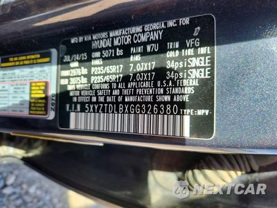 Zdjęcie 13 z 13 samochodu: 2016 HYUNDAI SANTA FE SPORT 2.4L VIN:5XYZTDLBXGG326380 - miniatura