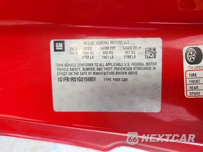 Zdjęcie 13 z 13 samochodu: 2016 CHEVROLET CAMARO LT VIN:1G1FB1RS1G0158851 - miniatura