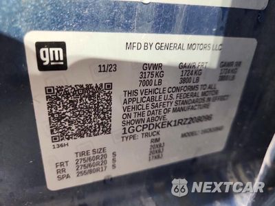 Zdjęcie 12 z 12 samochodu: 2024 CHEVROLET SILVERADO K1500 LT-L VIN:1GCPDKEK1RZ208096 - miniatura