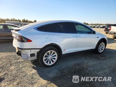Trzecie zdjęcie samochodu z tyłu: 2020 TESLA MODEL X VIN:5YJXCBE23LF228852 - miniatura