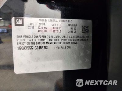 Zdjęcie 12 z 12 samochodu: 2016 CADILLAC CTS LUXURY COLLECTION VIN:1G6AX5SS1G0155780 - miniatura