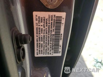 Zdjęcie 12 z 12 samochodu: 2014 HONDA CIVIC LX VIN:19XFB2F51EE021733 - miniatura