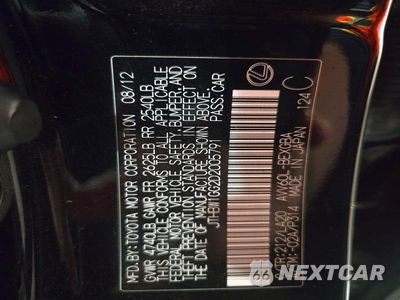 Zdjęcie 13 z 13 samochodu: 2013 LEXUS ES 300H VIN:JTHBW1GG2D2005791 - miniatura