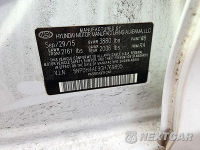 Zdjęcie 12 z 12 samochodu: 2016 HYUNDAI ELANTRA SE VIN:5NPDH4AE9GH769895 - miniatura