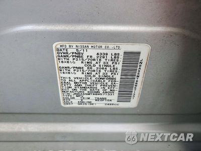 Zdjęcie 13 z 13 samochodu: 2011 NISSAN ROGUE S VIN:JN8AS5MT9BW571331 - miniatura