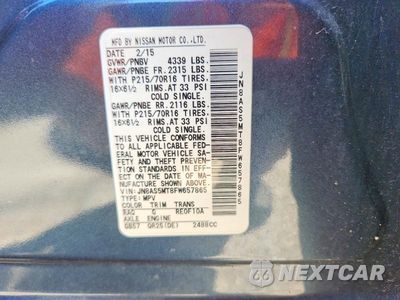 Zdjęcie 13 z 13 samochodu: 2015 NISSAN ROGUE SELECT S VIN:JN8AS5MT8FW657865 - miniatura