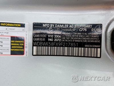 Zdjęcie 12 z 12 samochodu: 2009 MERCEDES-BENZ SLK 350 VIN:WDBWK58FX9F217851 - miniatura