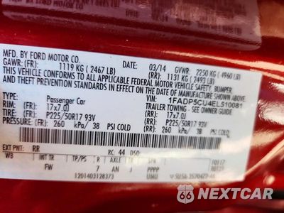 Zdjęcie 12 z 12 samochodu: 2014 FORD C-MAX PREMIUM VIN:1FADP5CU4EL510081 - miniatura