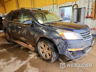 Czwarte zdjęcie samochodu z boku: 2015 CHEVROLET TRAVERSE LT VIN:1GNKRHKD9FJ161793 - miniatura