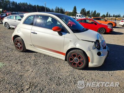 Czwarte zdjęcie samochodu z boku: 2013 FIAT 500 ELECTRIC VIN:3C3CFFGE3DT740252 - miniatura
