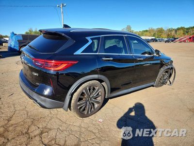Trzecie zdjęcie samochodu z tyłu: 2021 INFINITI QX50 LUXE VIN:3PCAJ5BB3MF120878 - miniatura