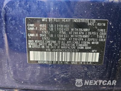 Zdjęcie 13 z 13 samochodu: 2016 SUBARU OUTBACK 2.5I PREMIUM VIN:4S4BSACC5G3323737 - miniatura