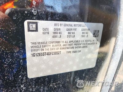Zdjęcie 12 z 12 samochodu: 2016 CHEVROLET MALIBU LT VIN:1G1ZE5ST4GF238527 - miniatura
