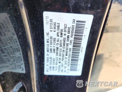 Zdjęcie 12 z 12 samochodu: 2013 HONDA ACCORD TOURING VIN:1HGCR3F97DA011699 - miniatura