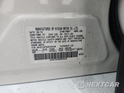 Zdjęcie 12 z 12 samochodu: 2016 INFINITI Q50 3.0T PREMIUM VIN:JN1EV7AP6GM305438 - miniatura