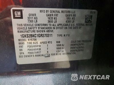 Zdjęcie 13 z 13 samochodu: 2016 GMC YUKON SLT VIN:1GKS2BKC1GR370311 - miniatura