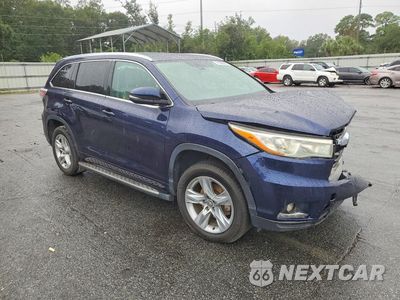 Czwarte zdjęcie samochodu z boku: 2016 TOYOTA HIGHLANDER LIMITED VIN:5TDYKRFH8GS173612 - miniatura