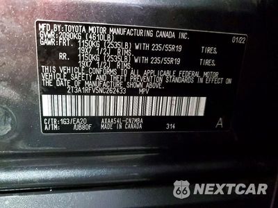 Zdjęcie 12 z 12 samochodu: 2022 TOYOTA RAV4 XLE PREMIUM VIN:2T3A1RFV5NC262433 - miniatura
