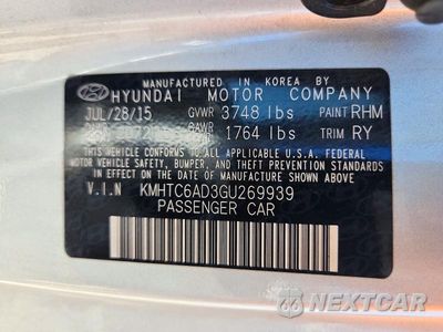 Zdjęcie 12 z 12 samochodu: 2016 HYUNDAI VELOSTER BASE VIN:KMHTC6AD3GU269939 - miniatura