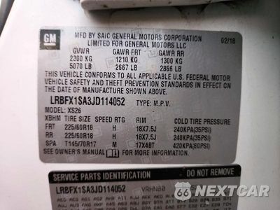 Zdjęcie 14 z 14 samochodu: 2018 BUICK ENVISION ESSENCE VIN:LRBFX1SA3JD114052 - miniatura