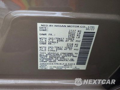 Zdjęcie 12 z 12 samochodu: 2023 NISSAN FRONTIER PRO-4X VIN:1N6ED1EK7PN621501 - miniatura