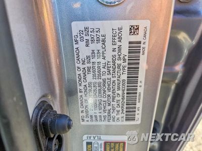 Zdjęcie 12 z 12 samochodu: 2022 HONDA CR-V EXL VIN:2HKRW2H84NH633509 - miniatura