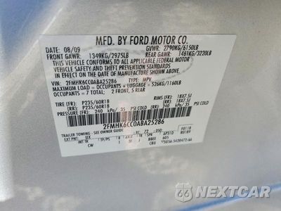 Zdjęcie 13 z 13 samochodu: 2010 FORD FLEX SEL VIN:2FMHK6CC0ABA25286 - miniatura