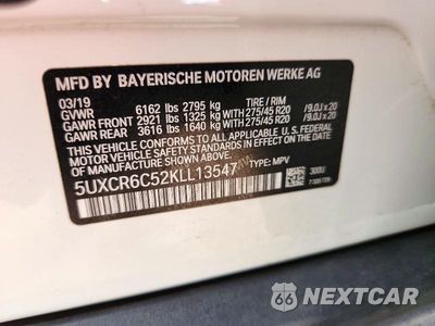 Zdjęcie 12 z 12 samochodu: 2019 BMW X5 XDRIVE40I VIN:5UXCR6C52KLL13547 - miniatura