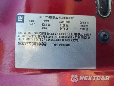 Zdjęcie 12 z 12 samochodu: 2008 SATURN AURA XR VIN:1G8ZV57798F104269 - miniatura