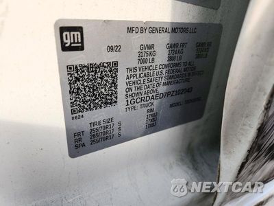 Zdjęcie 12 z 12 samochodu: 2023 CHEVROLET SILVERADO K1500 VIN:1GCRDAED7PZ102043 - miniatura