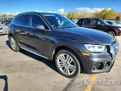Czwarte zdjęcie samochodu z boku: 2018 AUDI Q5 PREMIUM PLUS VIN:WA1BNAFY1J2021808 - miniatura