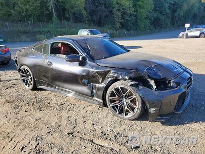 Czwarte zdjęcie samochodu z boku: 2021 BMW M4 COMPETITION VIN:WBS33AZ09MCH13847 - miniatura